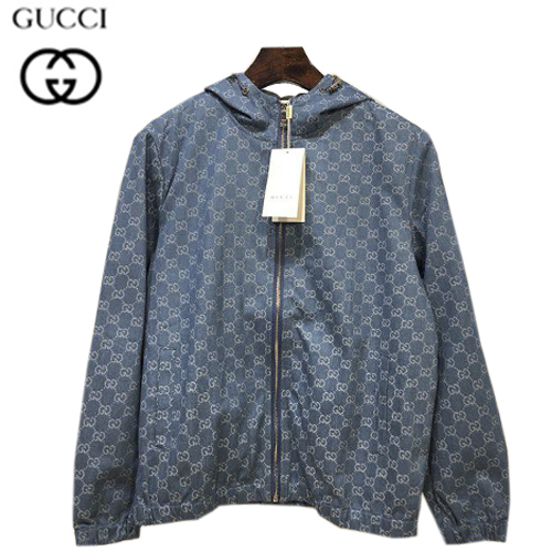 GUCCI-01187 구찌 블루 더블 G 데님 후드 쟈켓 남성용