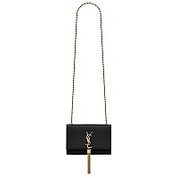 [스페셜오더]SAINT LAURENT-474366 생 로랑 블랙 실버 메탈 스몰 케이트 체인 태슬 백