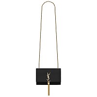 [스페셜오더]SAINT LAURENT-474366 생 로랑 블랙 실버 메탈 스몰 케이트 체인 태슬 백