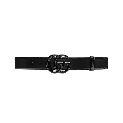 GUCCI-409417 9022 구찌 블랙 GG 마몽 벨트 20MM