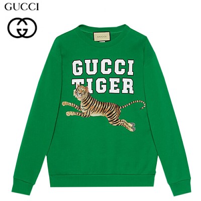 GUCCI-623245 3129 구찌 그린 GUCCI TIGER 스웨트셔츠 남여공용