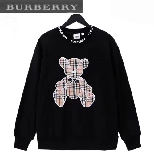 BURBERRY-11309 버버리 블랙 베어 아플리케 장식 스웨트셔츠 남성용