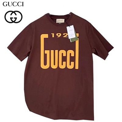 GUCC*-03211 구찌 블루 GUCCI 1921 프린트 장식 티셔츠 남여공용