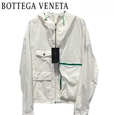 BOTTEGA VENE**-03291 보테가 베네타 그린 트라이앵글 로고 바람막이 후드 재킷 남여공용