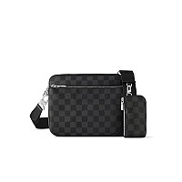 LOUIS VUITTON-M12490 루이비통 올리브 그린 모노그램 섀도우 트리오 메신저