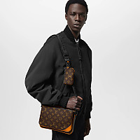 LOUIS VUITTON-M12490 루이비통 올리브 그린 모노그램 섀도우 트리오 메신저