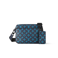 LOUIS VUITTON-M12490 루이비통 올리브 그린 모노그램 섀도우 트리오 메신저