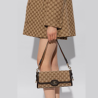 [스페셜오더]Gucci-‎790038 구찌 베이지/블루 GG 루체 미니 숄더백