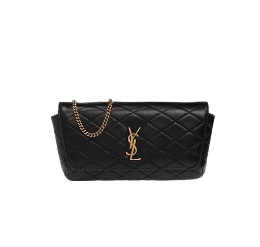 [스페셜오더]YSL-742579 생 로랑 블랙 램스킨 GABY 휴대폰 홀더 체인백