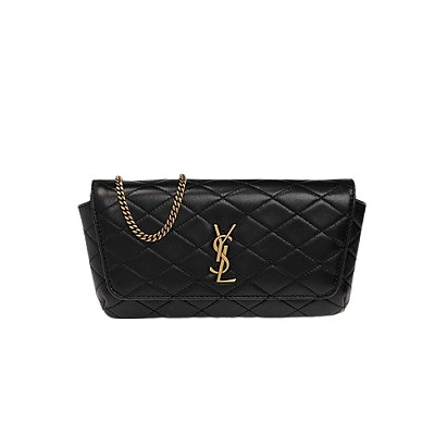 [스페셜오더]YSL-742579 생 로랑 블랙 램스킨 GABY 휴대폰 홀더 체인백