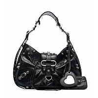 BALENCIAGA-771670 발렌시아가 블랙 LE CAGOLE XS 슬링 백 23cm