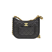 CHANEL-AS4666 샤넬 24P 화이트 카프스킨 호보백 24cm