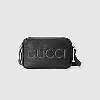 GUCCI-768391 구찌 그레이/블랙 GG 인레이 로고 미니 숄더백 23.5cm