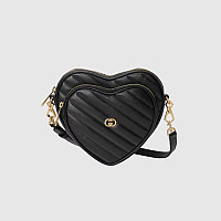 GUCCI-‎751628 구찌 화이트 인터로킹 G 미니 하트 숄더백 20cm