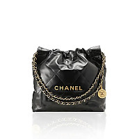 CHANEL-AS3260 샤넬 24P 블루 데님 스티치 22 스몰 핸드백 35cm