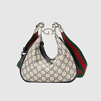 GUCCI-‎702823 구찌 베이지/블루 아따슈 미디엄 숄더백 35cm