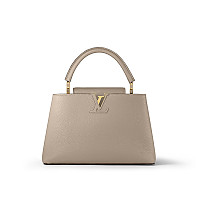 LV-M54663 루이비통 블랙 골드 모노그램 플라워 카퓌신 MM 핸드백 31.5cm