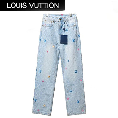 LOUIS VUITTON-06181 루이비통 라이트 블루 모노그램 청바지 여성용