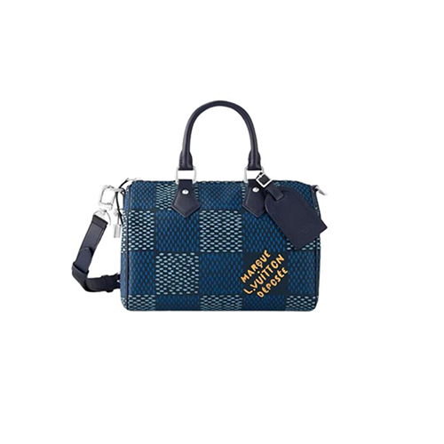 LOUIS VUITTON-N40691 루이비통 블루 다미에 헤리티지 스피디 반둘리에 25