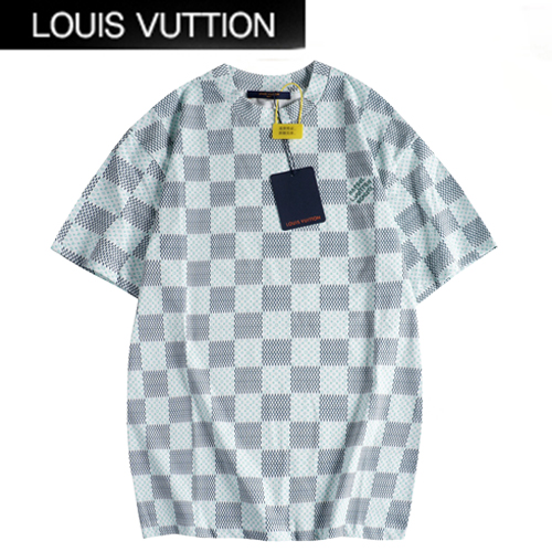 LOUIS VUITTON-07076 루이비통 그린 다미에 티셔츠 남여공용