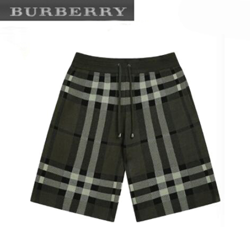 BURBERRY-071211 버버리 그린 체크 무늬 스웨트쇼츠 남여공용