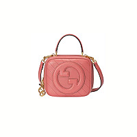 GUCCI-744434 3509 구찌 그린 가죽 블론디 미니 탑 핸들백