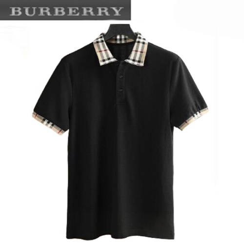 BURBERRY-08074 버버리 체크 무늬 장식 폴로 티셔츠 남성용(4컬러)