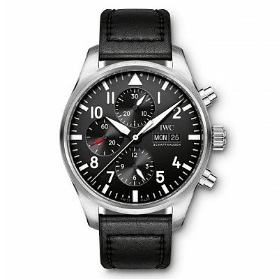 [ZF]IWC-파일럿 워치 크로노그래프 블랙 43mm 1:1 Best Edition - IW377709