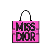 DIOR-디올 에크루/그레이 Oblique 자수 Dior Book Tote 라지 토트백 42cm - M1286ZRIW_M20I