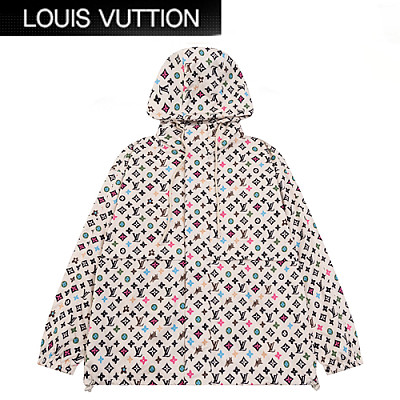 LOUIS VUITTON-08263 루이비통 아이보리 모노그램 바람막이 후드 재킷 남성용