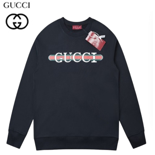 GUCCI-789582 1082 구찌 블랙 구찌 프린트 코튼 저지 스웨트셔츠 남여공용