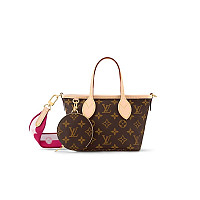 LOUIS VUITTON-M12099 루이비통 블랙 네버풀 반둘리에 인사이드 아웃 BB 핸드백 24cm