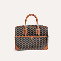 GOYARD-고야드 블랙 암바사드 MM 서류 가방 38cm