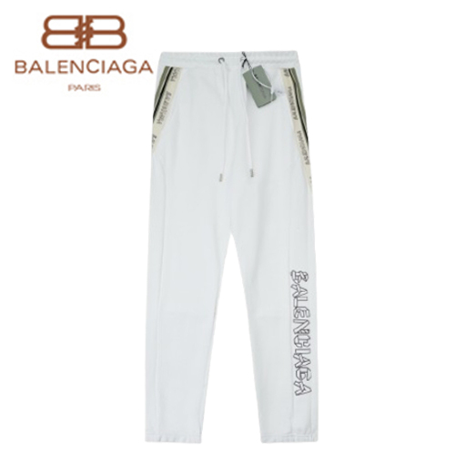 BALENCIAGA-090912 발렌시아가 화이트 스트라이프 장식 스웨트팬츠 남성용