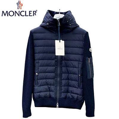 MONCLER-092914 몽클레어 블랙 나일론 퀄팅 후드 재킷 남여공용