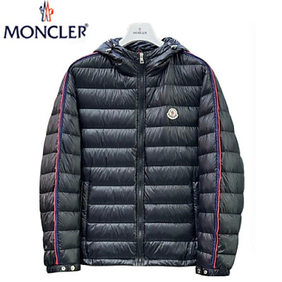 MONCLER-09297 몽클레어 블랙 스트라이프 장식 패딩 남여공용