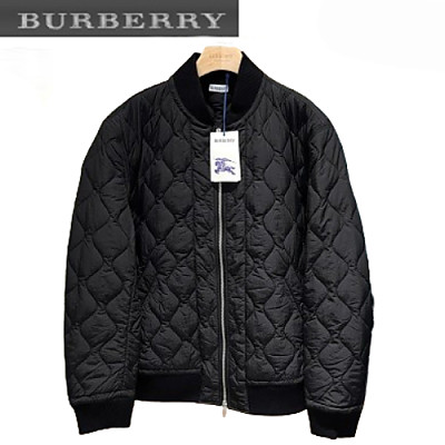 BURBERRY-10195 버버리 카키 나일론 퀄팅 봄버 재킷 남성용