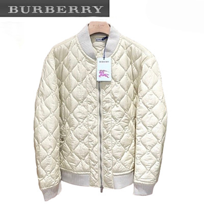 BURBERRY-10194 버버리 블랙 나일론 퀄팅 봄버 재킷 남성용