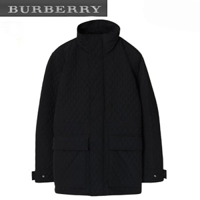 BURBERRY-80938771 버버리 베이지 체크 후드 퀼팅 나일론 재킷 여성용