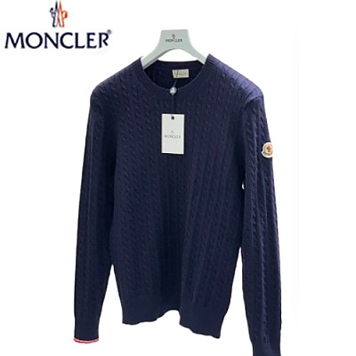 MONCLER-10217 몽클레어 화이트 니트 코튼 스웨터 남성용