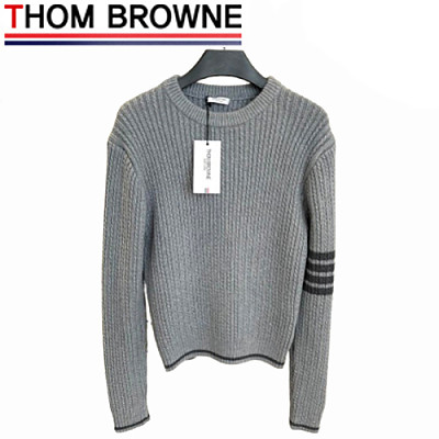 THOM BROWNE-11114 톰 브라운 그레이 스트라이프 장식 스웨터 여성용