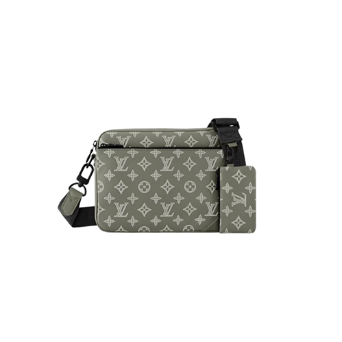 LOUIS VUITTON-M12490 루이비통 올리브 그린 모노그램 섀도우 트리오 메신저