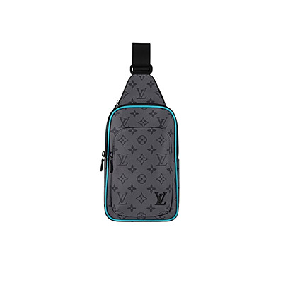 [스페셜오더]LOUIS VUITTON-N40273 루이비통 옐로우 다미에 그라파이트 무지개 시그니처 로고 에비뉴 슬링백