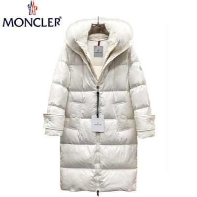 MONCLER-11208 몽클레어 아이보리 나일론 롱 패딩 여성용