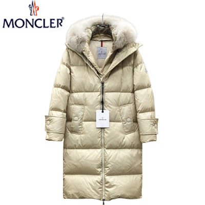 MONCLER-11207 몽클레어 화이트 나일론 롱 패딩 여성용