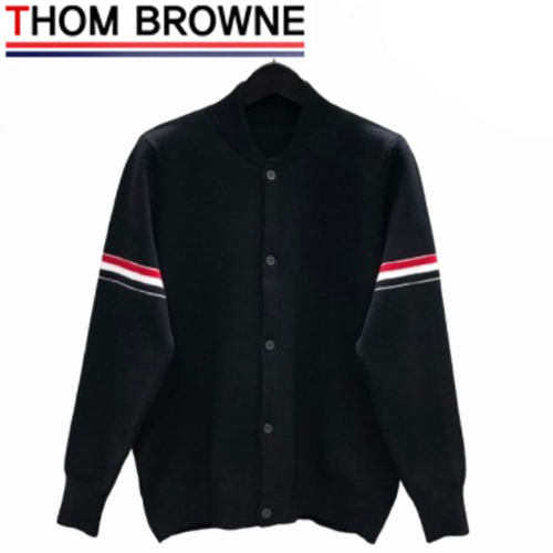 THOM BROWNE-11221 톰 브라운 블랙 스트라이프 장식 가디건 남성용