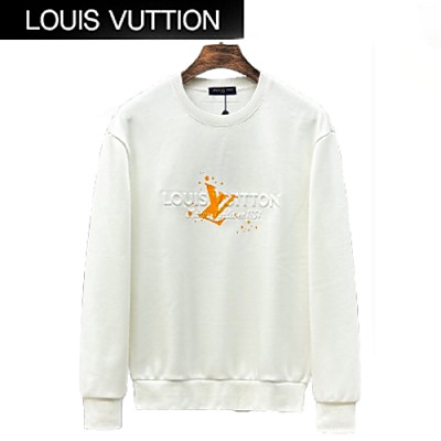 LOUIS VUITTON-12212 루이비통 블랙 프린트 장식 기모 스웨트셔츠 남여공용