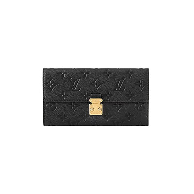 LOUIS VUITTON-M82638 루이비통 블랙 모노그램 앙프렝뜨 사라 월릿