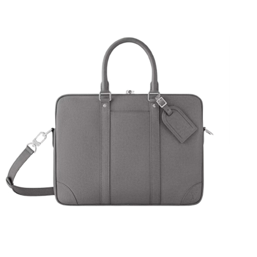 LOUIS VUITTON-M11659 루이비통 그레이 타이가 가죽 포르트 도큐멍 보야주 PM