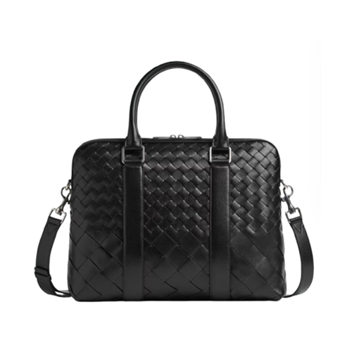 BOTTEGA VENETA-778081 보테가 베네타 블랙 슬림 인트레치아토 브리프케이스